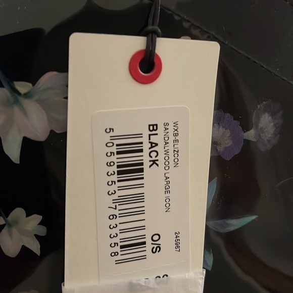 Ted Baker Black Sandalwood Vinyl Floral Logo Large Tote - Picture 8 of 8